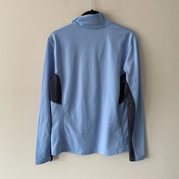 Mountain Equipment Co-op 1/2 Zip Mock Neck Pullover Casual Sweater Blue Large - Picture 3 of 7